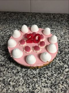 Una foto de Tarta de petit suisse