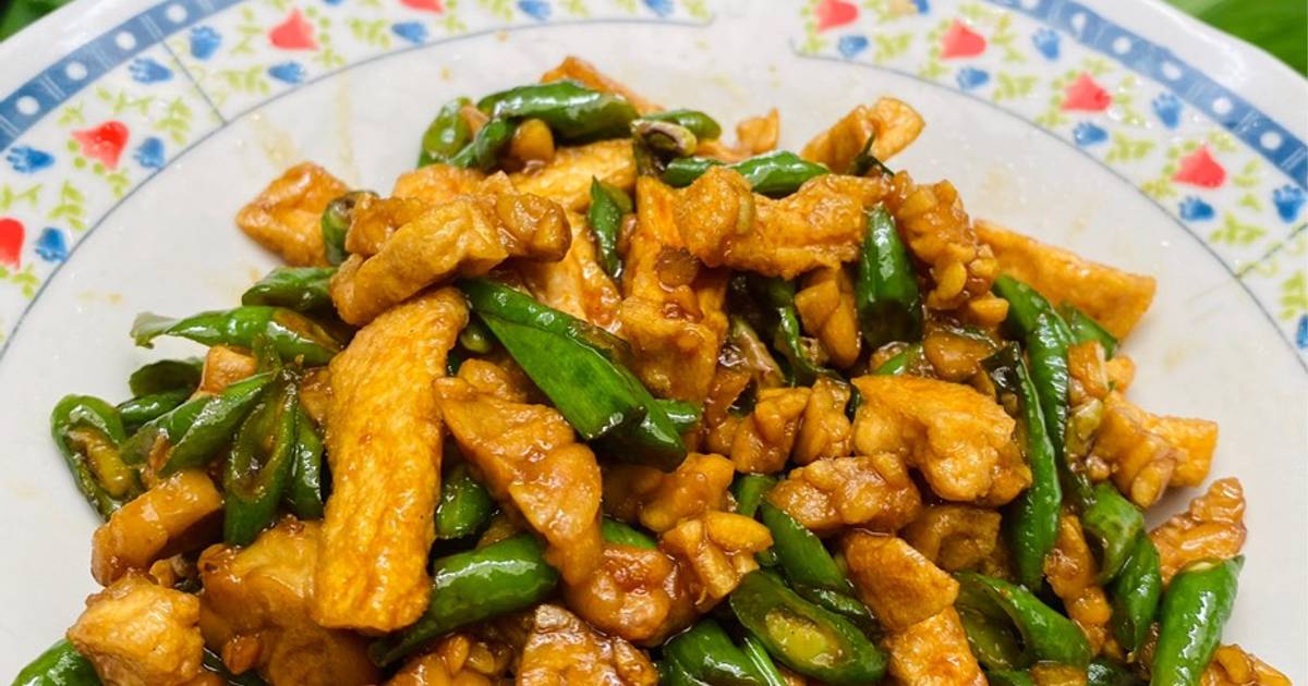 Resep 277 Kacang Panjang, Tahu, Tempe Oseng Rasanya Maknyus