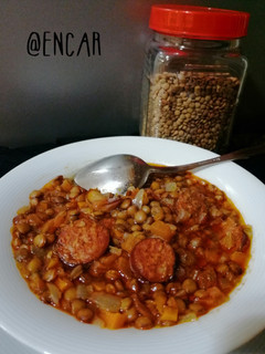 Una foto de Lentejas con chorizo