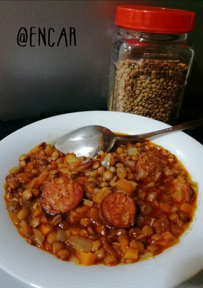 Una foto de Lentejas con chorizo