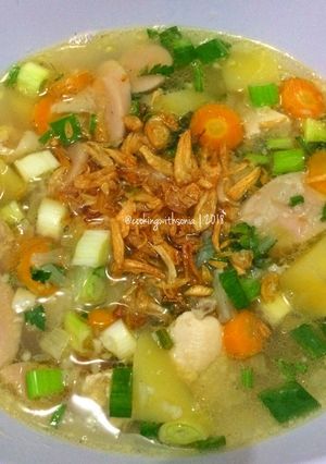 Foto resep 27. Sop Ayam Sosis Sayur
