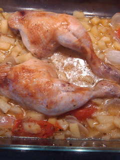 Una foto de Pollo con patatas en thermomix