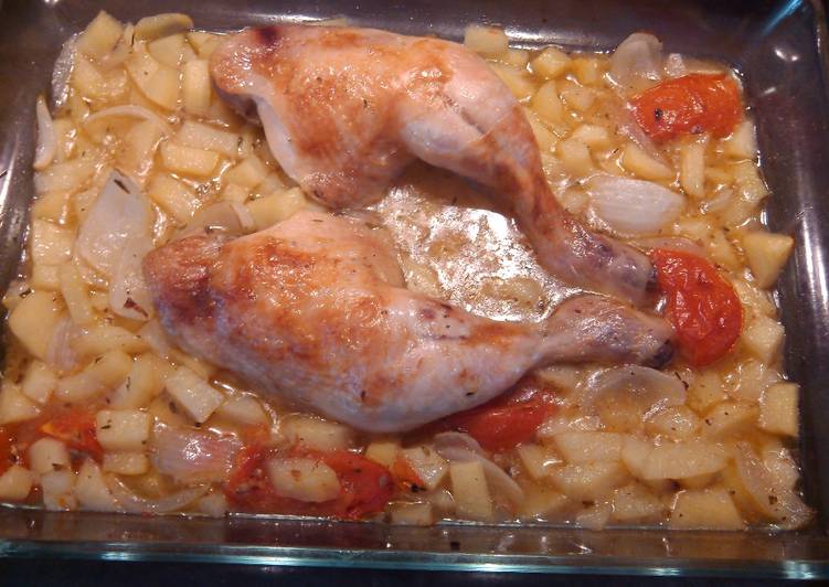 Pollo con patatas en thermomix
