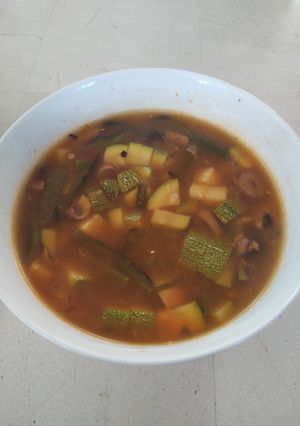 Una foto de Sopa poblana