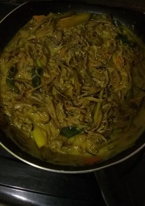 Foto resep Jantung pisang santan kuning