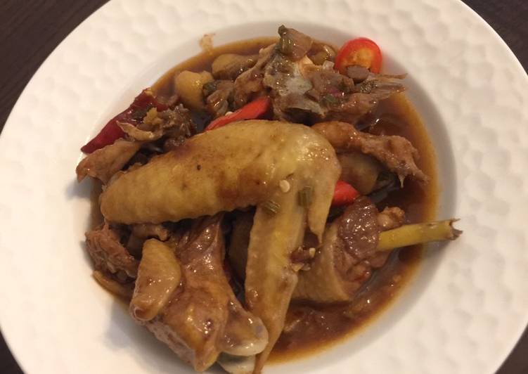 Recipe of Super Quick Homemade Chicken stew with bean paste