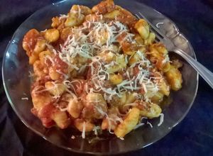 Una foto de Gnocchi de papa express! (ñoquis con puré de papas instantaneo)