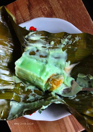 Foto resep Bongko Pisang Pandan
