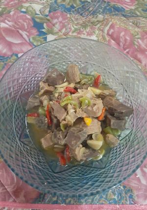 Foto resep Tongseng asam daging paru