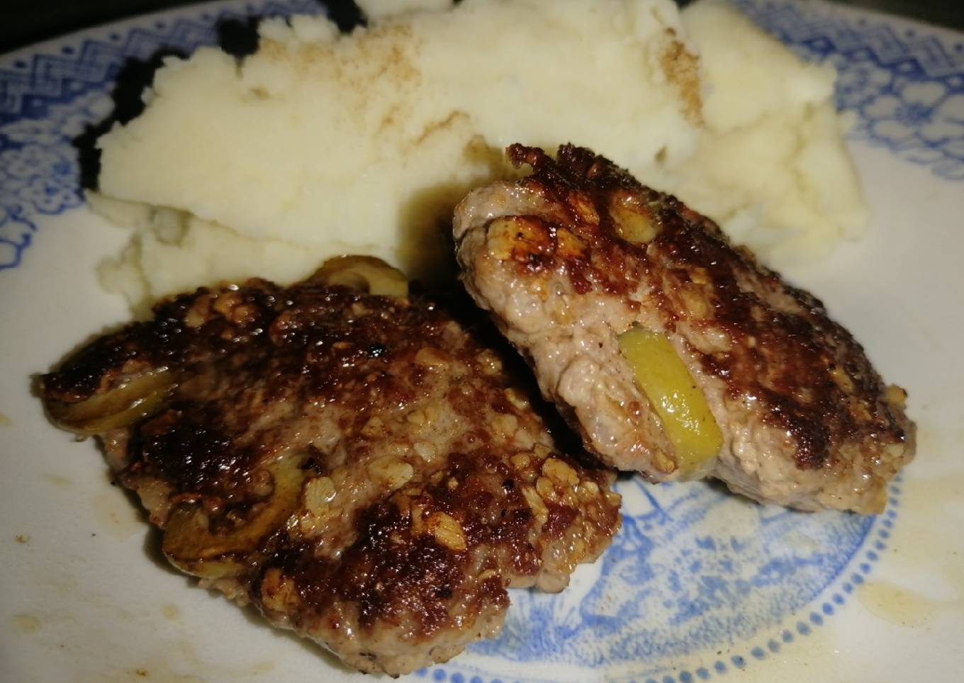 Hamburguesas con Avena y aceitunas