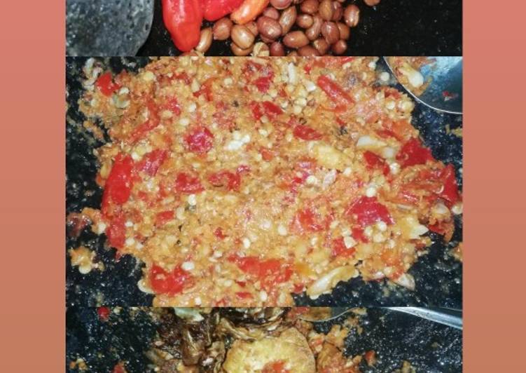 BIKIN NGILER! Begini Resep Resep sambal geprek kacang tanah 😍 Gampang Banget