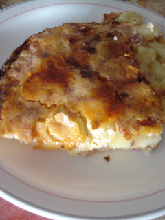 Foto principal de Pastel de patata, bacon y queso gratinado