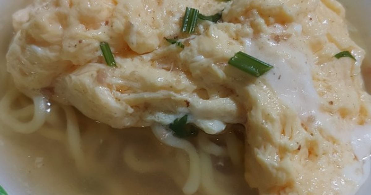 Mie Telor Kuah Daging (bisa untuk mpasi)