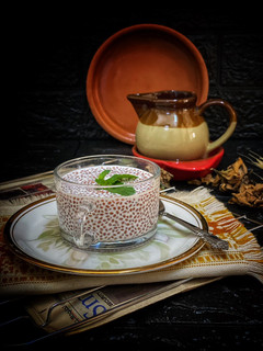 صورة لوصفة مشروب الحليب ببذور الرشاد