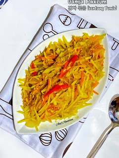 Foto resep Gamja Bokkeum (감자 볶음) tumis kentang
