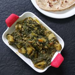 A picture of Lipsmacking Spinach-Potato in Mustard oil.