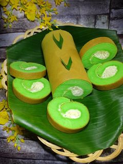 Foto resep Bolu Gulung Pandan 3 telur dijamin Lembut