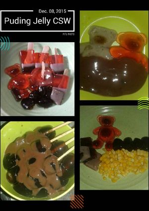 Foto resep Puding jelly CSW (cincau sarang walet)