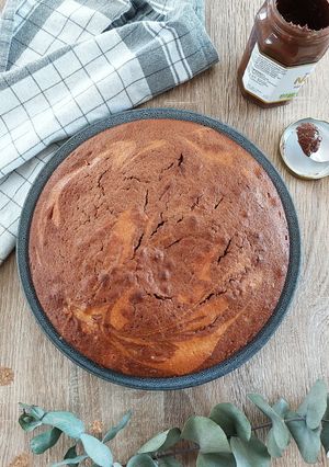 Une photo de Gâteau marbré au chocolat