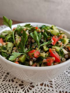 عکسی از دستور سالاد تبوله با باکویت (Buckwheat Tabboule)