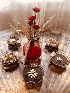 عکسی از دستور پودینگ شکلاتی