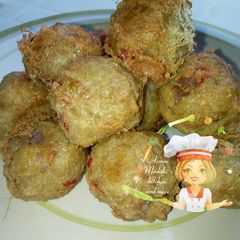 A picture of Yam balls.