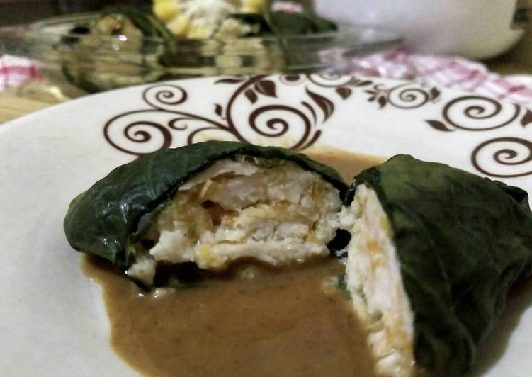 Sawi Roulade (sawi gulung ayam wortel)