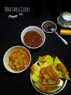 Foto resep Vegetable Curry dalam Chapati
