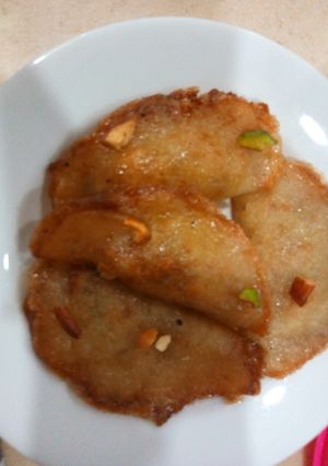 صورة لوصفة قطايف بالعجينة