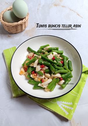 Foto resep Tumis buncis telur asin