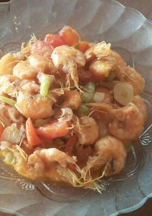 Foto resep Oseng udang segar