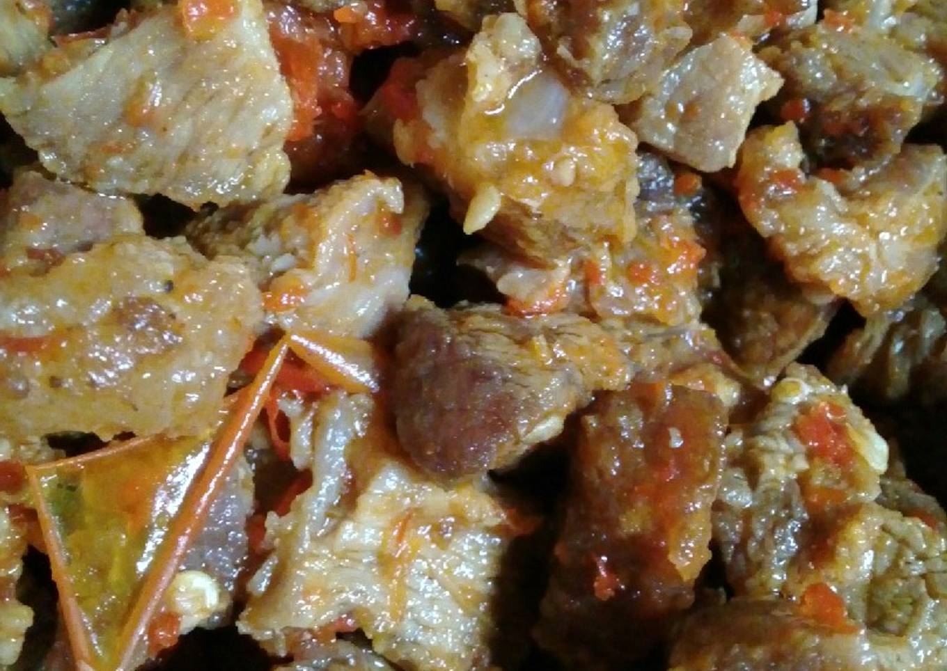 Daging Sapi goreng rica-rica (mudah dan hemat)