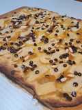Focaccia with Apples, Chocolate, and Pine Nuts
