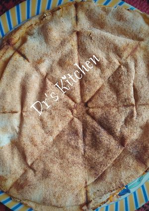 A picture of Flat bread toast.