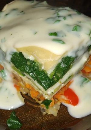 Una foto de Lasagna vegetariana