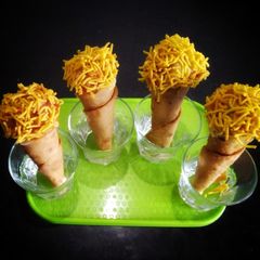 Paneer roti cone A picture of Paneer roti cone.