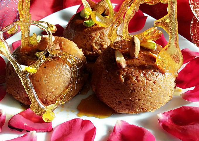 Ricotta cheese cake with date palm molasses Recipe