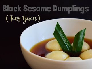 Black Sesame Dumplings (Tang Yuan)