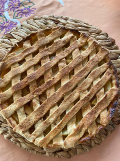 Una foto de Kuchen de Manzana crujiente