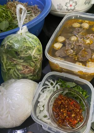 Hình của món Bún bò.