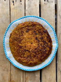 Una foto de Torta de maduro/VEGANA