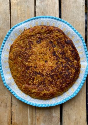 Una foto de Torta de maduro/VEGANA