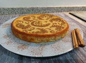 Foto principal de Tarta ligera de yogurt griego y coco 🥄🥥