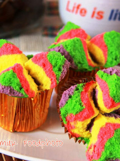 Foto resep Bolu Kukus Pelangi