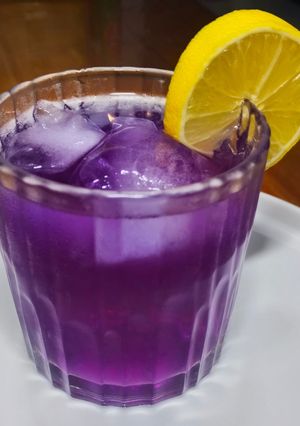 Foto resep Es Teh Bunga Telang Lemon