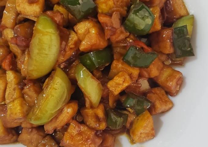 Bagaimana Membuat Sambal goreng tahu tempe basah cabe ijo Anti Gagal