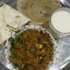 A picture of Ringna no olo(kathiyawadi dhaba style).