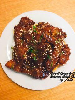 Foto resep Sweet Spicy & Sticky Korean Fried Chicken
