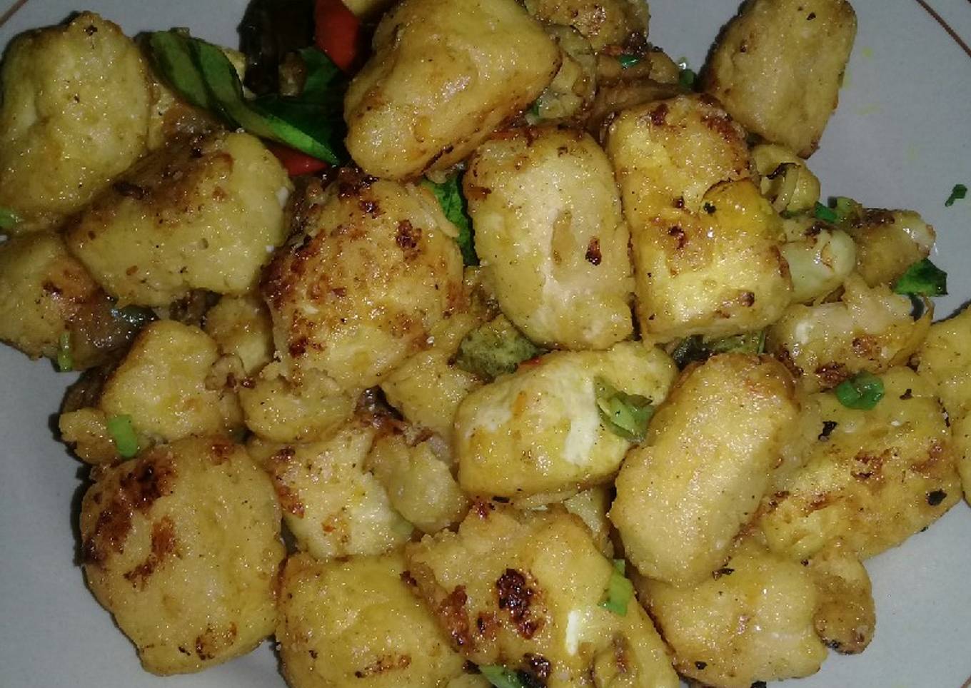 Tahu tepung Rica-Rica