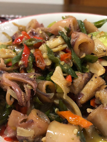 Cara Memasak Tumis cumi asin Enak